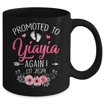Promoted To Yiayia Again Est 2024 Mothers Day Mug | teecentury