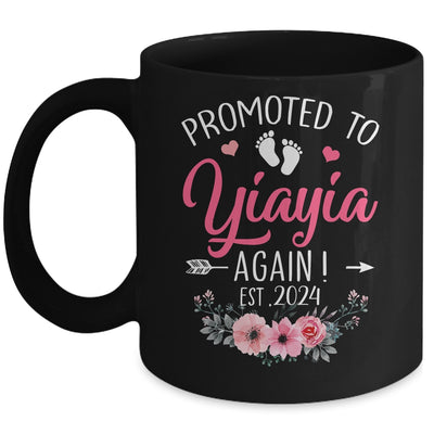 Promoted To Yiayia Again Est 2024 Mothers Day Mug | teecentury