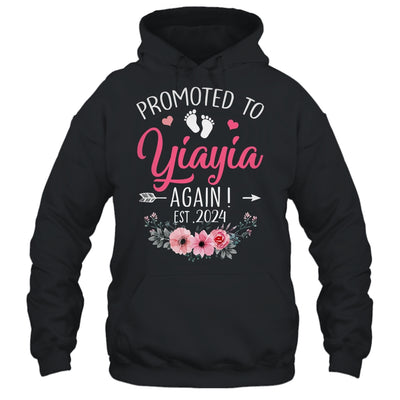 Promoted To Yiayia Again Est 2024 Mothers Day Shirt & Tank Top | teecentury