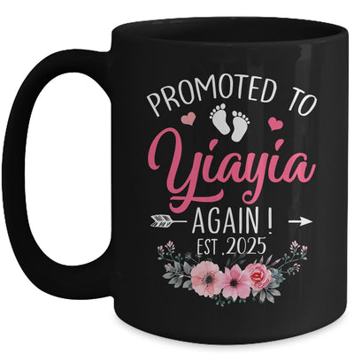 Promoted To Yiayia Again Est 2025 Mothers Day Mug | teecentury