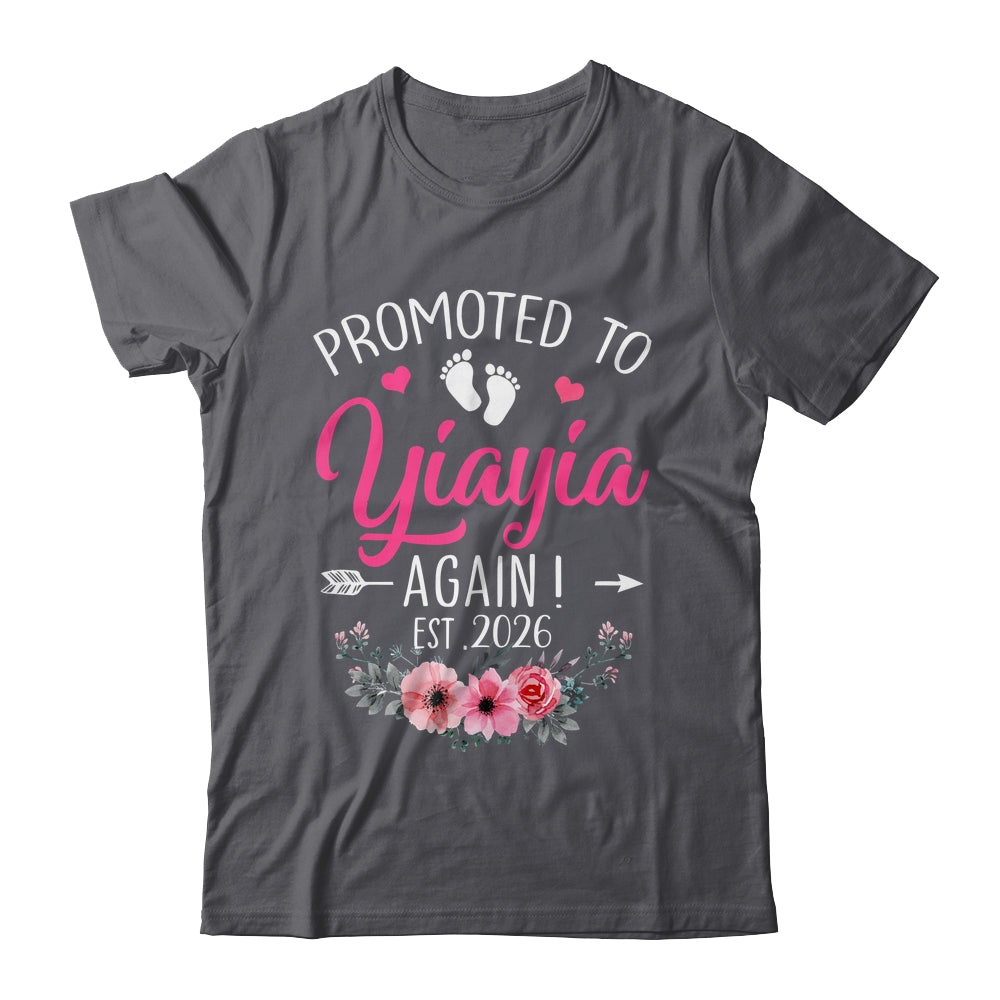 Promoted To Yiayia Again Est 2026 Mothers Day Shirt & Tank Top | teecentury