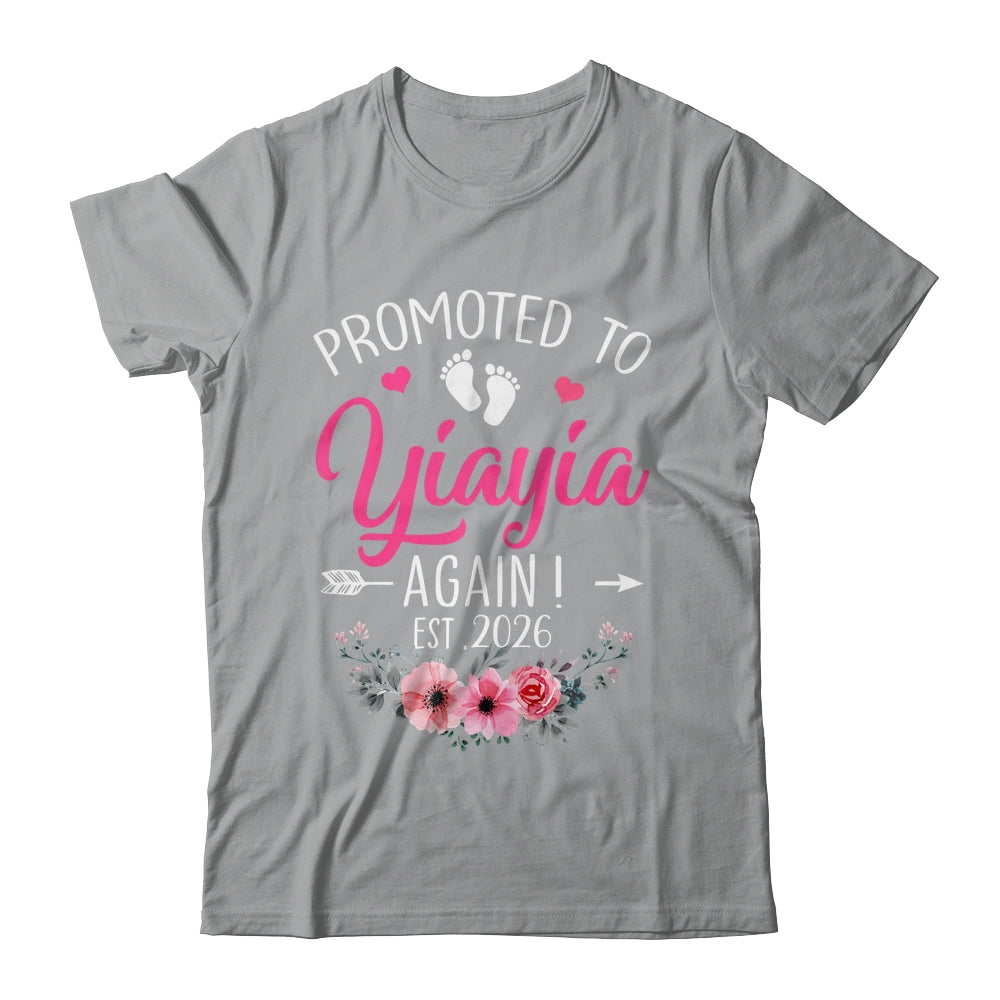 Promoted To Yiayia Again Est 2026 Mothers Day Shirt & Tank Top | teecentury
