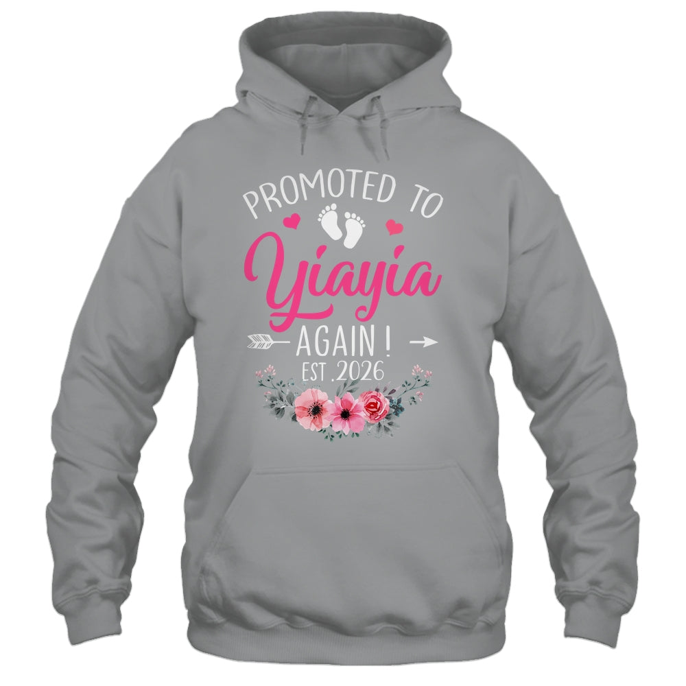 Promoted To Yiayia Again Est 2026 Mothers Day Shirt & Tank Top | teecentury