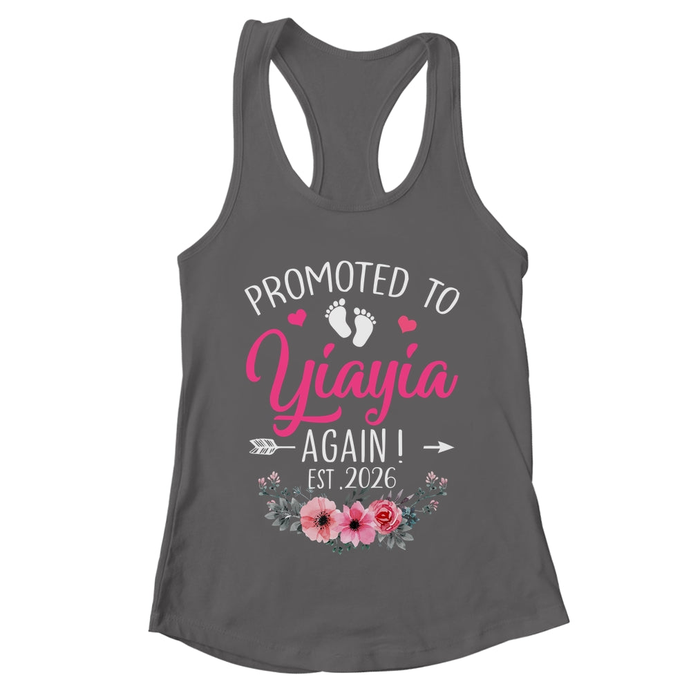 Promoted To Yiayia Again Est 2026 Mothers Day Shirt & Tank Top | teecentury