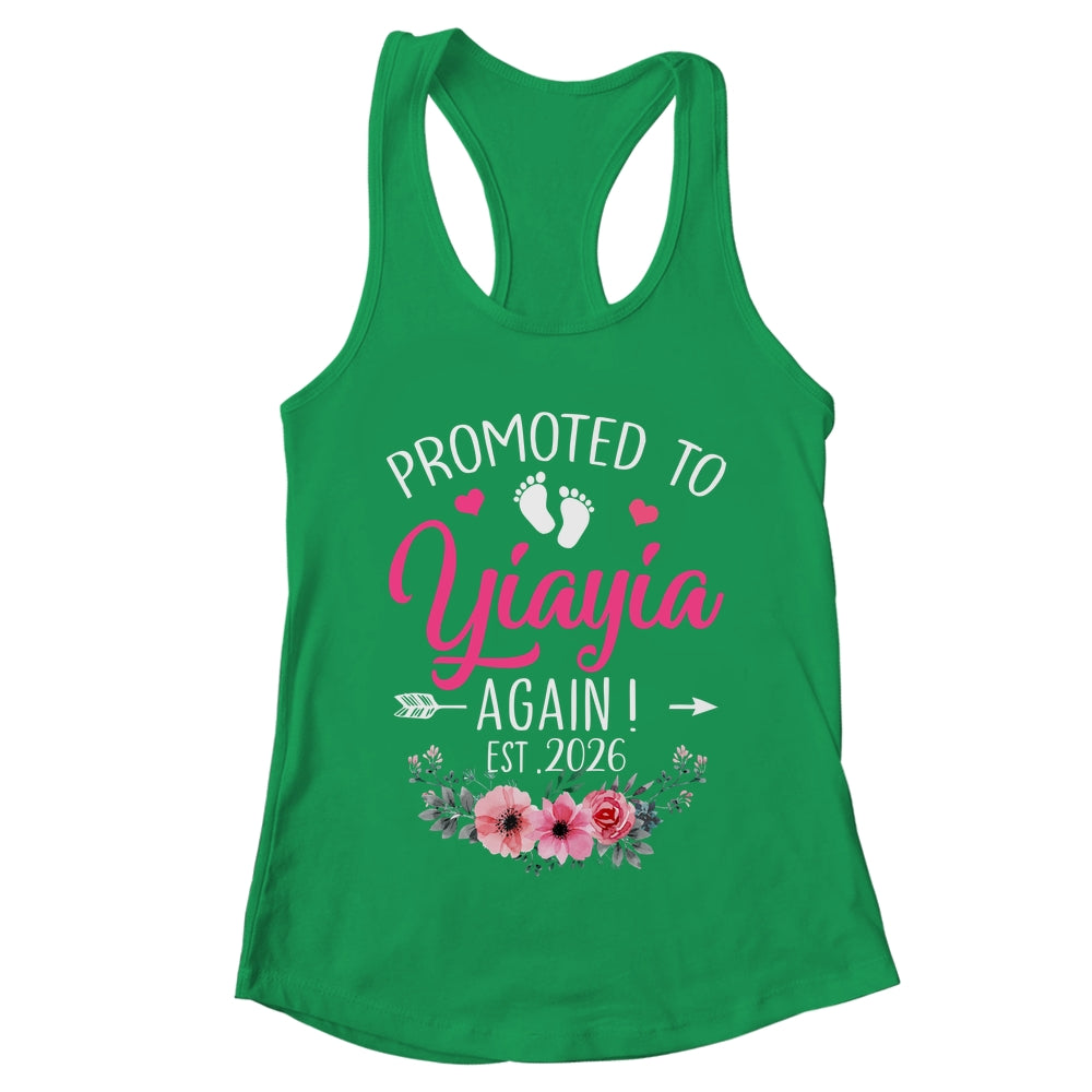 Promoted To Yiayia Again Est 2026 Mothers Day Shirt & Tank Top | teecentury