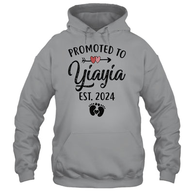 Promoted To Yiayia Est 2024 First Time Mothers Day Shirt & Tank Top | teecentury