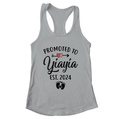 Promoted To Yiayia Est 2024 First Time Mothers Day Shirt & Tank Top | teecentury