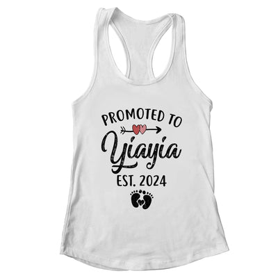 Promoted To Yiayia Est 2024 First Time Mothers Day Shirt & Tank Top | teecentury