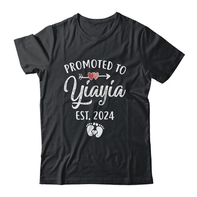 Promoted To Yiayia Est 2024 Funny First Time Mothers Day Shirt & Tank Top | teecentury