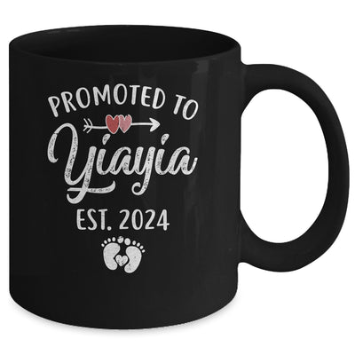 Promoted To Yiayia Est 2024 Funny First Time Mothers Day Mug | teecentury