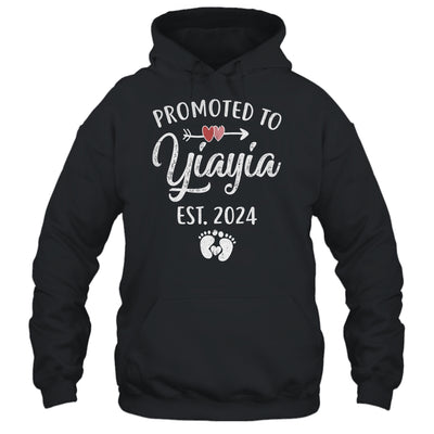 Promoted To Yiayia Est 2024 Funny First Time Mothers Day Shirt & Tank Top | teecentury