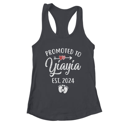 Promoted To Yiayia Est 2024 Funny First Time Mothers Day Shirt & Tank Top | teecentury