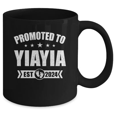 Promoted To Yiayia Est 2024 Mothers Day First Time New Mug | teecentury