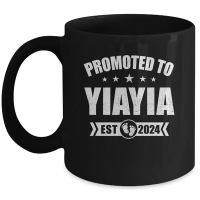 Promoted To Yiayia Est 2024 Mothers Day First Time New Mug | teecentury