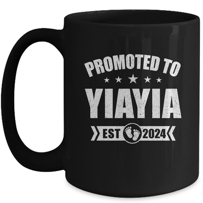 Promoted To Yiayia Est 2024 Mothers Day First Time New Mug | teecentury