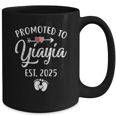 Promoted To Yiayia Est 2025 Funny First Time Mothers Day Mug | teecentury