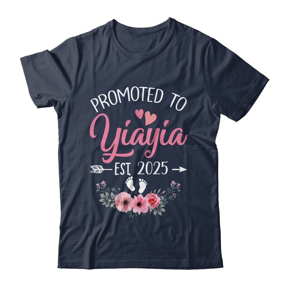 Promoted To Yiayia Est 2025 Mothers Day First Time Shirt & Tank Top | teecentury