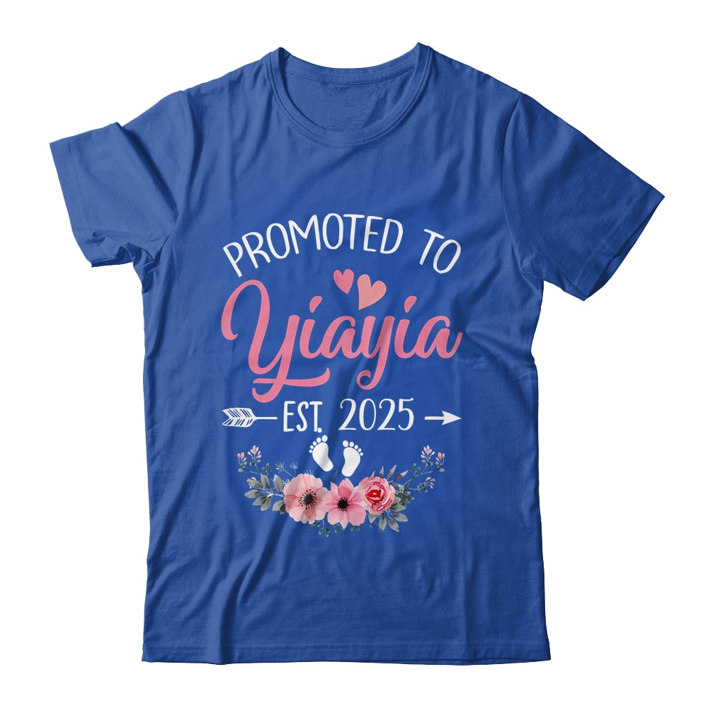 Promoted To Yiayia Est 2025 Mothers Day First Time Shirt & Tank Top | teecentury