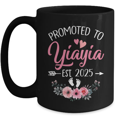Promoted To Yiayia Est 2025 Mothers Day First Time Mug | teecentury