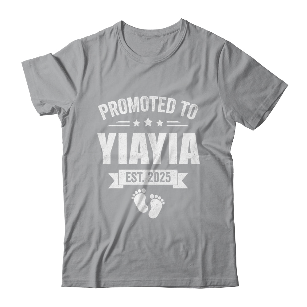 Promoted To Yiayia Est 2025 Mothers Day First Time New Shirt & Tank Top | teecentury