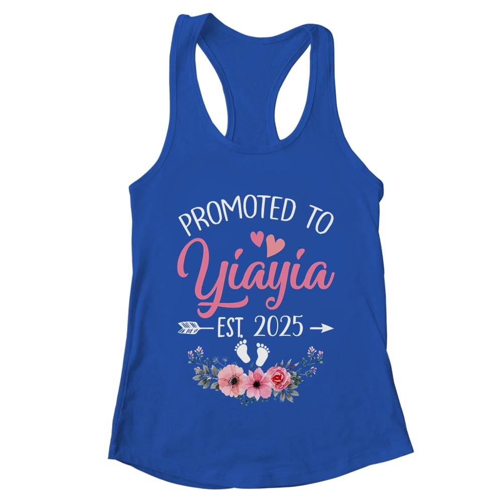 Promoted To Yiayia Est 2025 Mothers Day First Time Shirt & Tank Top | teecentury