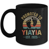 Promoted To Yiayia Est 2025 Mothers Day Vintage Mug | teecentury