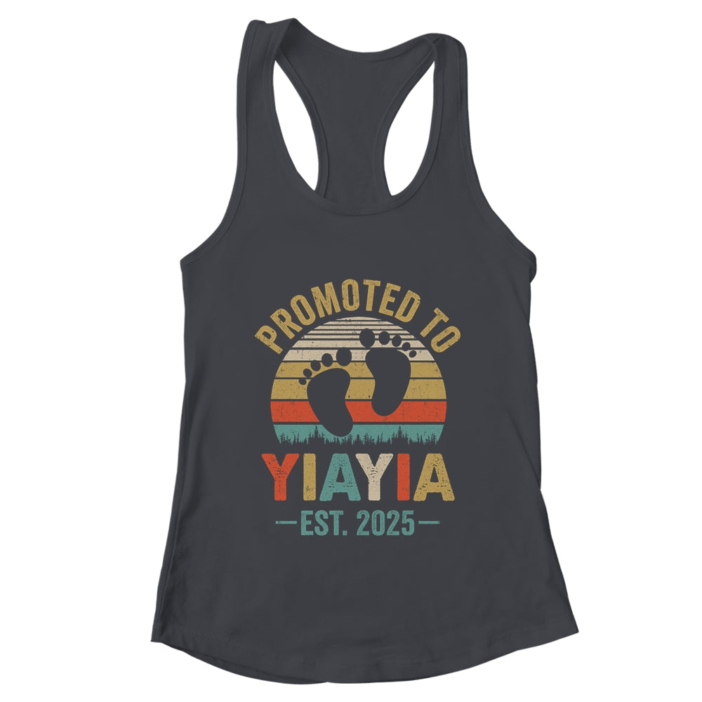 Promoted To Yiayia Est 2025 Mothers Day Vintage Shirt & Tank Top | teecentury
