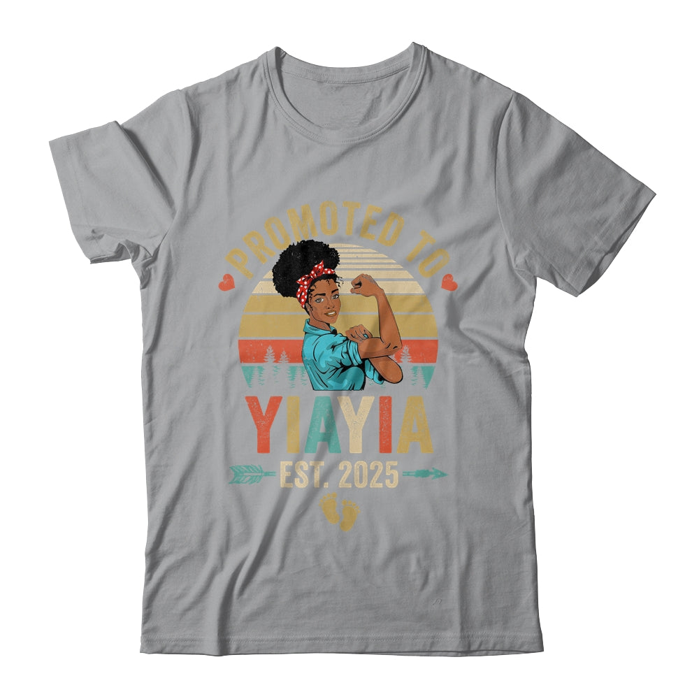 Promoted To Yiayia Est 2025 Vintage First Time Yiayia Shirt & Tank Top | teecentury