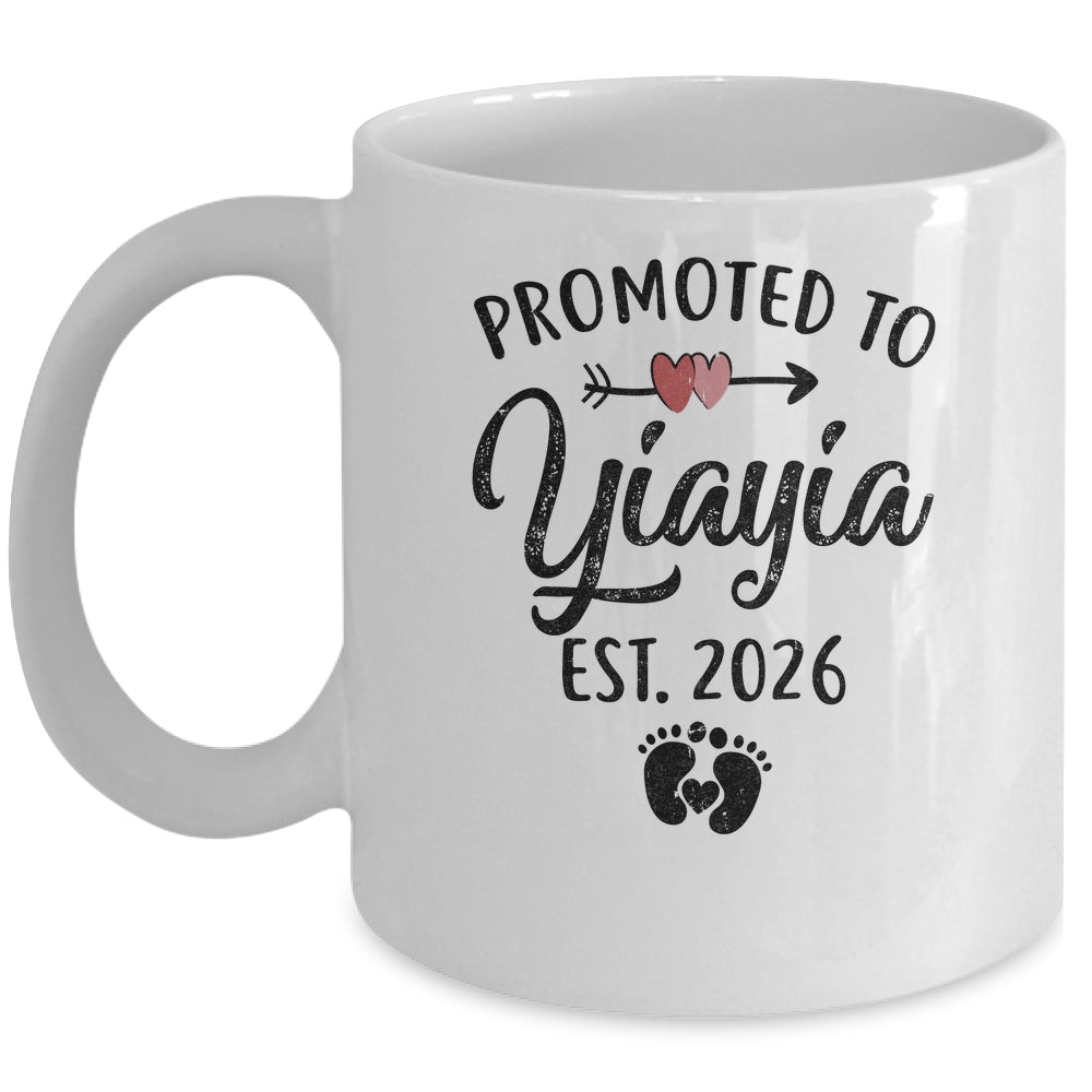 Promoted To Yiayia Est 2026 First Time Mothers Day Mug | teecentury