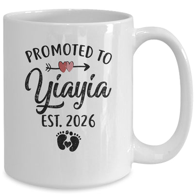 Promoted To Yiayia Est 2026 First Time Mothers Day Mug | teecentury