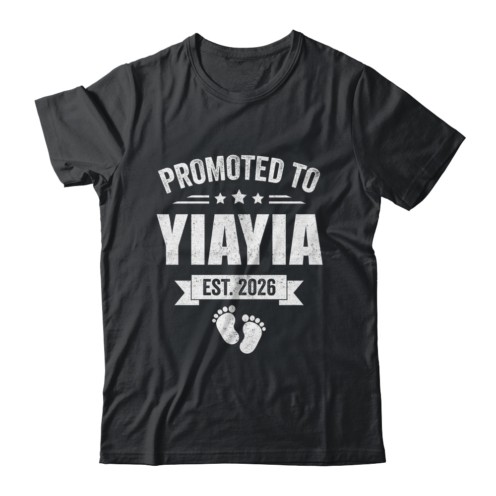 Promoted To Yiayia Est 2026 Mothers Day First Time New Shirt & Hoodie | teecentury