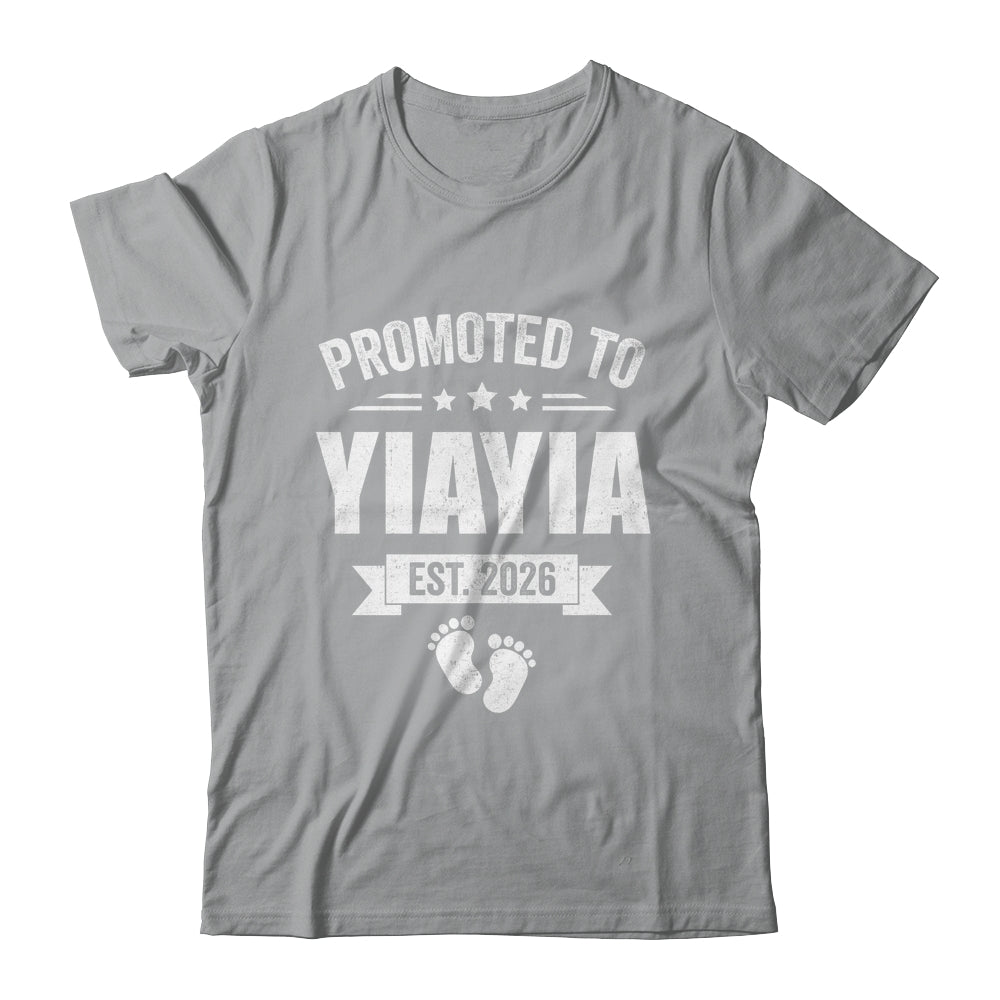 Promoted To Yiayia Est 2026 Mothers Day First Time New Shirt & Hoodie | teecentury