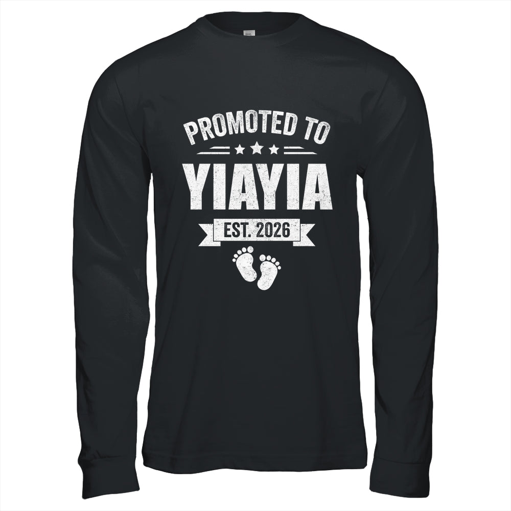 Promoted To Yiayia Est 2026 Mothers Day First Time New Shirt & Hoodie | teecentury