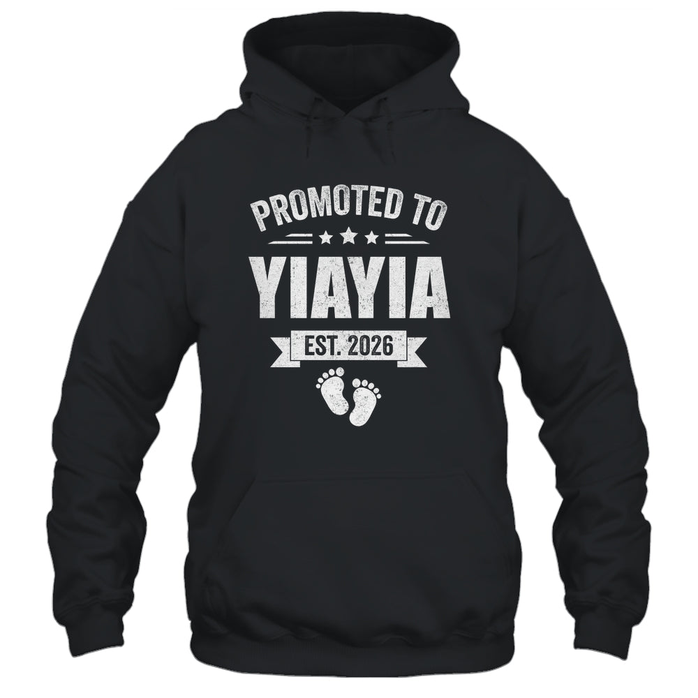 Promoted To Yiayia Est 2026 Mothers Day First Time New Shirt & Hoodie | teecentury