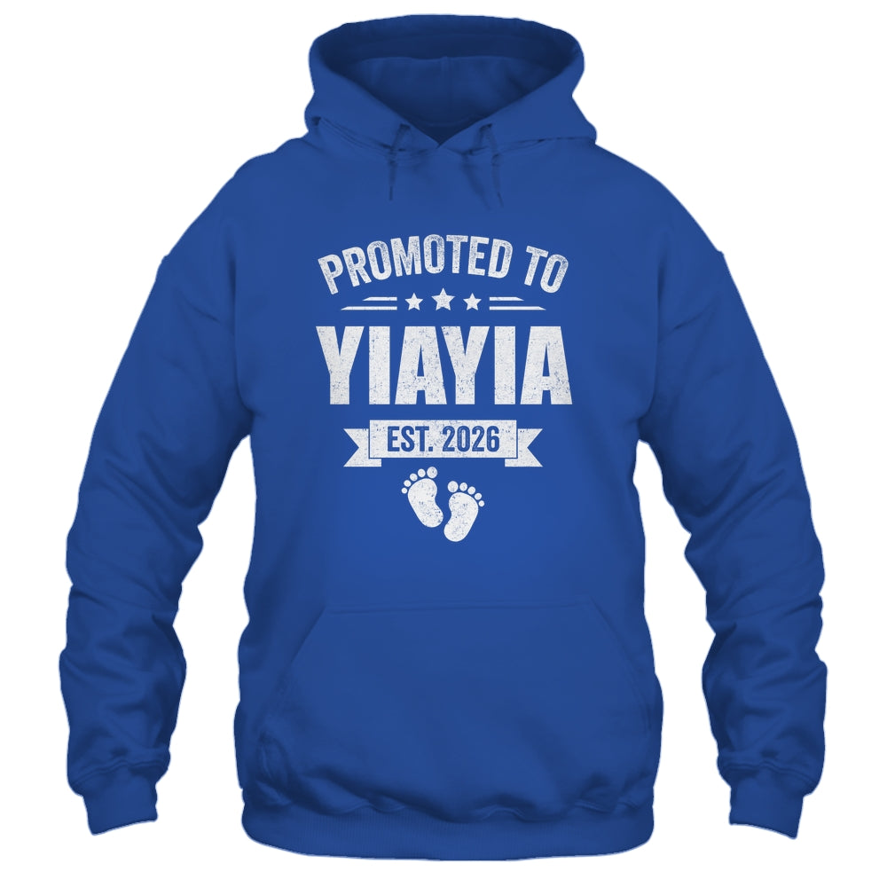 Promoted To Yiayia Est 2026 Mothers Day First Time New Shirt & Hoodie | teecentury