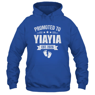 Promoted To Yiayia Est 2026 Mothers Day First Time New Shirt & Hoodie | teecentury