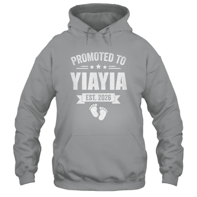 Promoted To Yiayia Est 2026 Mothers Day First Time New Shirt & Hoodie | teecentury