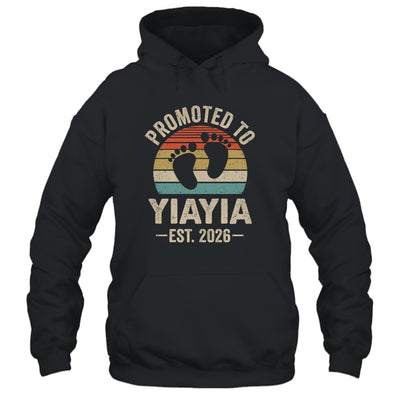 Promoted To Yiayia Est 2026 Mothers Day Vintage Shirt & Hoodie | teecentury