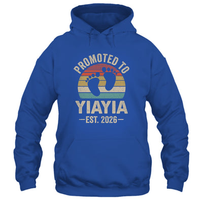 Promoted To Yiayia Est 2026 Mothers Day Vintage Shirt & Hoodie | teecentury