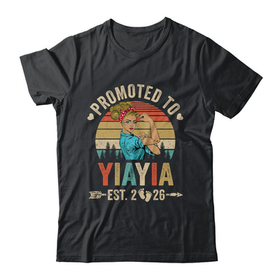 Promoted To Yiayia Est 2026 Retro First Time Yiayia Shirt & Tank Top | teecentury