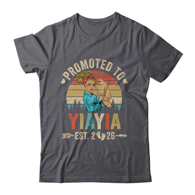 Promoted To Yiayia Est 2026 Retro First Time Yiayia Shirt & Tank Top | teecentury