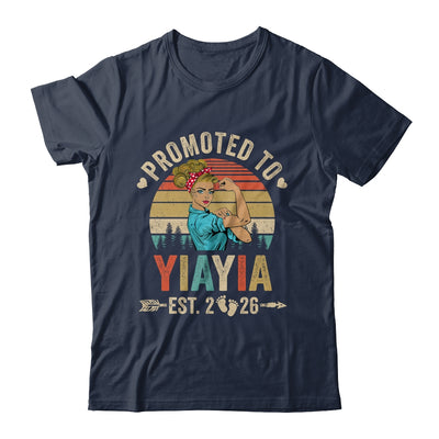 Promoted To Yiayia Est 2026 Retro First Time Yiayia Shirt & Tank Top | teecentury