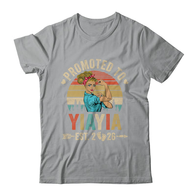 Promoted To Yiayia Est 2026 Retro First Time Yiayia Shirt & Tank Top | teecentury