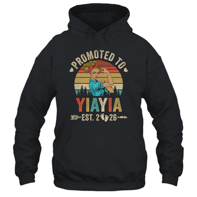 Promoted To Yiayia Est 2026 Retro First Time Yiayia Shirt & Tank Top | teecentury
