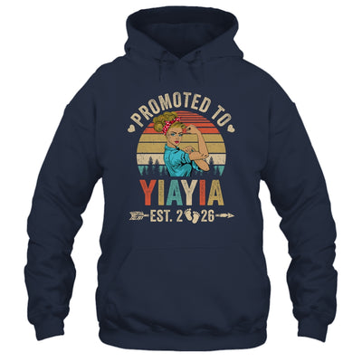Promoted To Yiayia Est 2026 Retro First Time Yiayia Shirt & Tank Top | teecentury