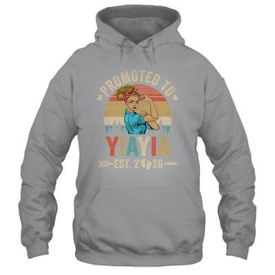Promoted To Yiayia Est 2026 Retro First Time Yiayia Shirt & Tank Top | teecentury