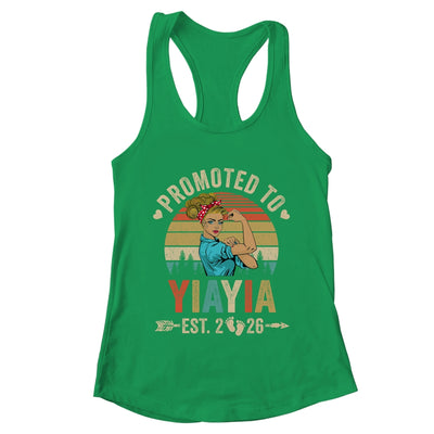Promoted To Yiayia Est 2026 Retro First Time Yiayia Shirt & Tank Top | teecentury