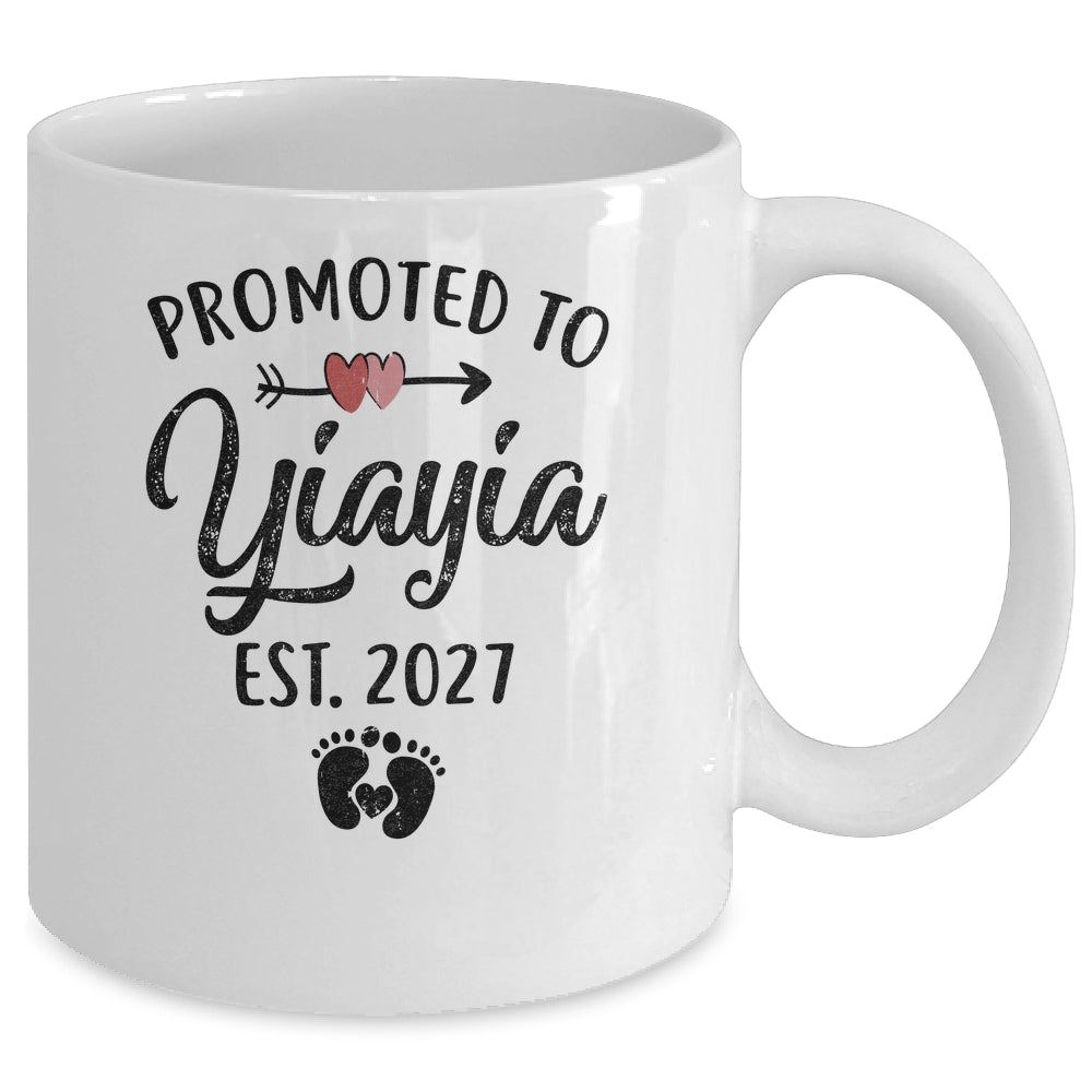 Promoted To Yiayia Est 2027 First Time Mothers Day Mug | teecentury