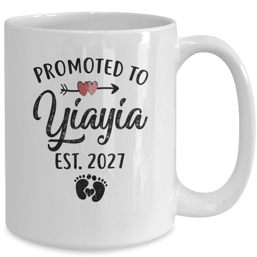 Promoted To Yiayia Est 2027 First Time Mothers Day Mug | teecentury