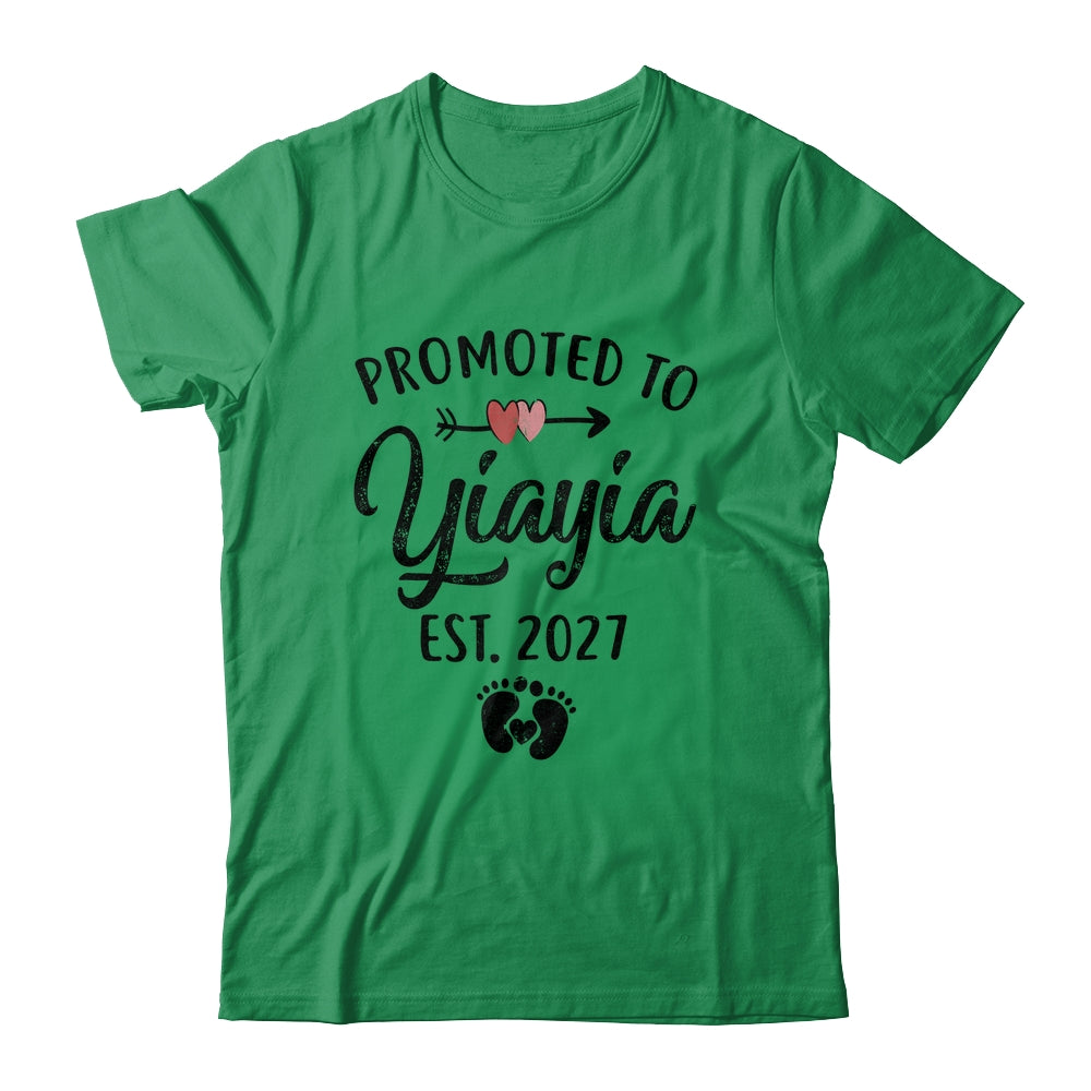 Promoted To Yiayia Est 2027 First Time Mothers Day Shirt & Hoodie | teecentury